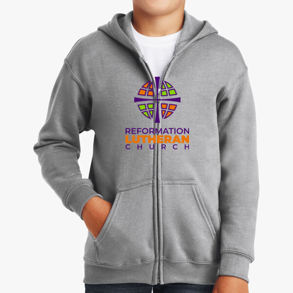 Youth Heavy Blend™ Full-Zip Hooded Sweatshirt Thumbnail